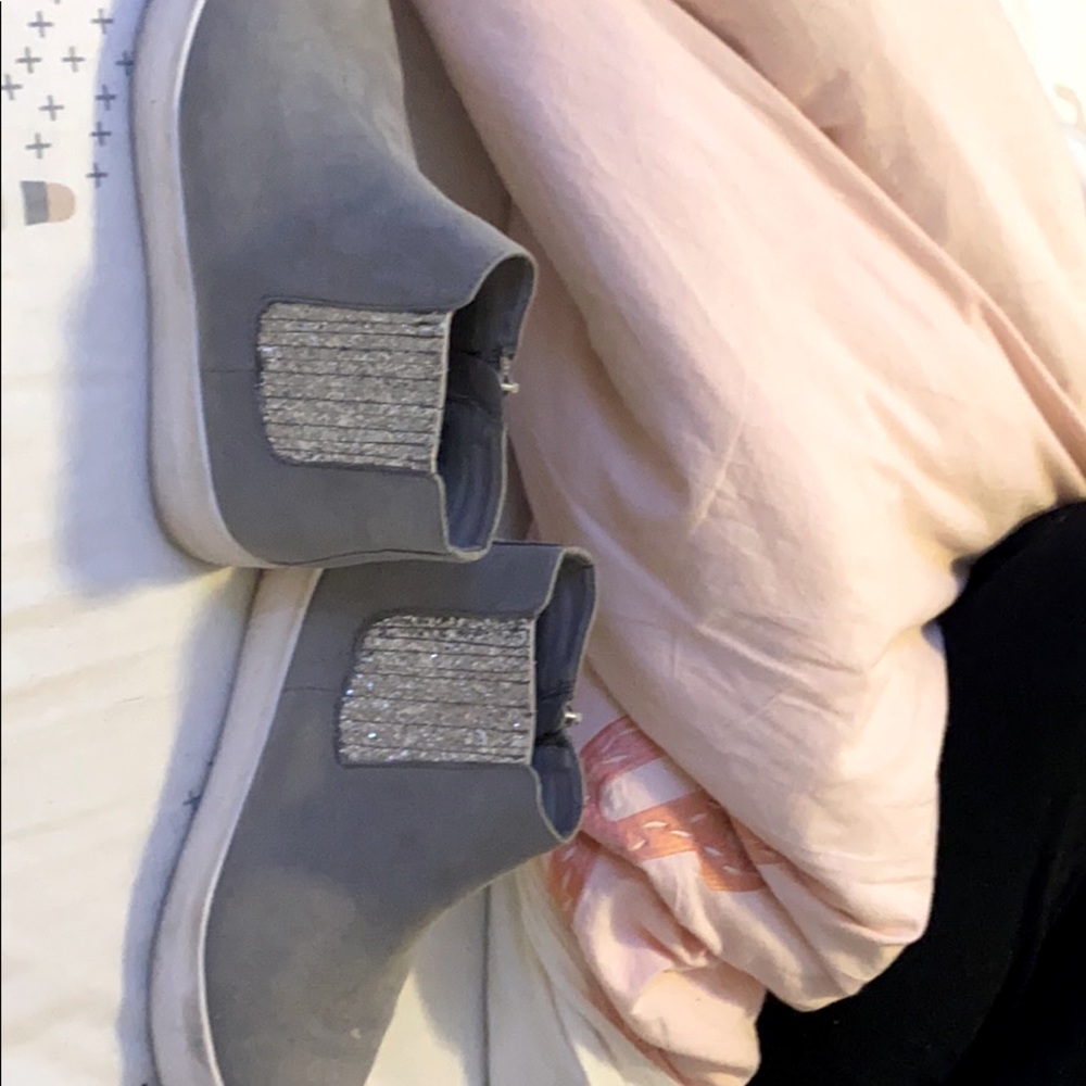 Gray boots